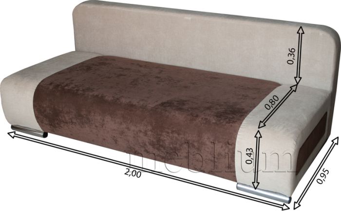 Meblium 1-18 Лугано браун + Лугано крем