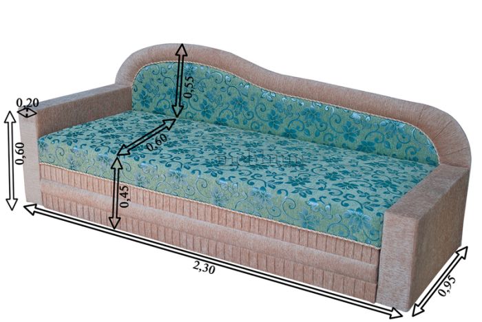 Детский диван Фантазия-Лягушка -41