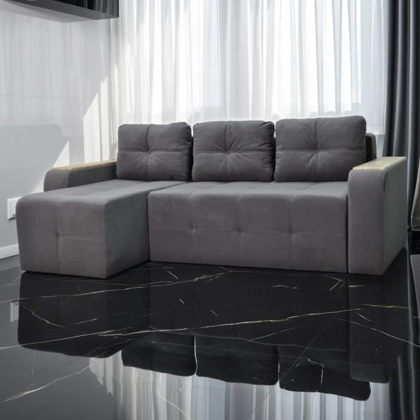 Угловой диван Линкольн (две ниши) -101 (ОРТОПЕДИЧЕСКОЕ СПАЛЬНОЕ МЕСТО. Пружинная система Pocket Spring)