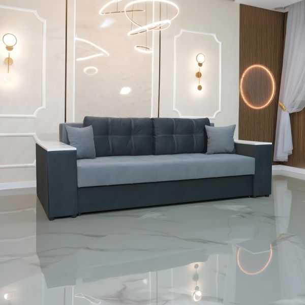 Диван Мартин 2 160 (большое спальное место + ниши в быльцах, оббивка велюр) - 89 Part 6