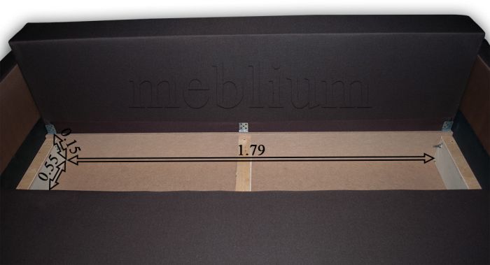 Диван Меблиум 122-3 Нео шоколад+Нео латте