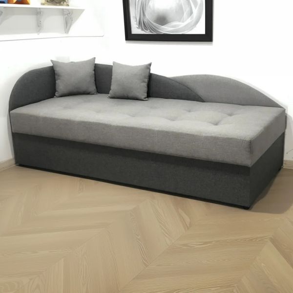 Односпальная кровать Малибу 800 на 1900, ткань рогожка - 101