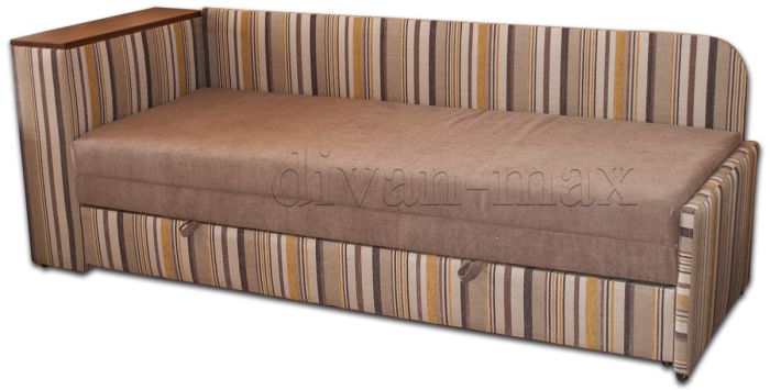 ПРОДАНО (можно под заказ) Софа Стиль с тумбой-21 Мисти ЛТ браун + Раймонд 04