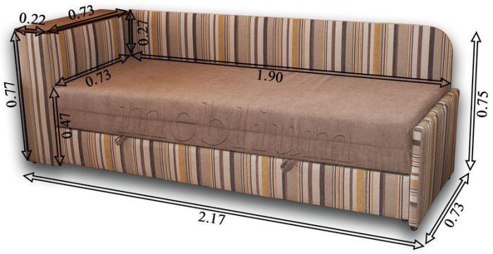 Софа Стиль-16 Мисти ЛТ браун + Раймонд 04