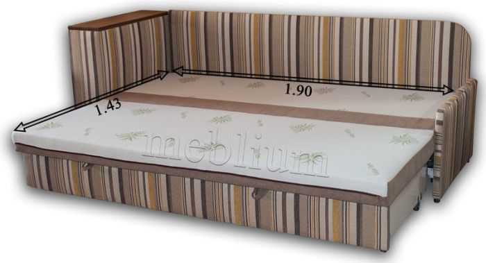 Софа Стиль-16 Мисти ЛТ браун + Раймонд 04