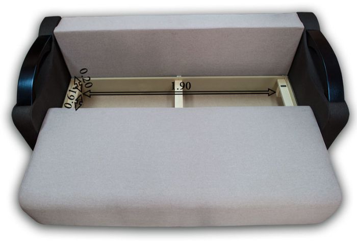 Софа Верона-84 Тетра беж + Тетра битер