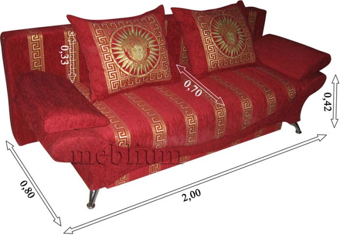 Диван Марта 120-7 ТС 661 + Делайт 02