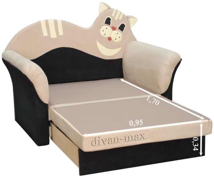 Детский диван Коте-15 нобук 226 + нобук 16