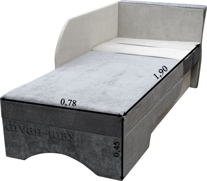 Детский диван Кубус-4 Рико 14 + Retro Cars Угол 7-ка