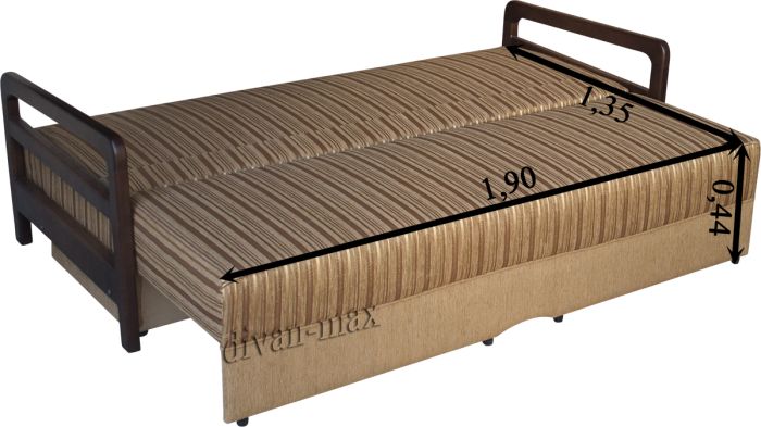 Софа Марсель-16 Полоса бордо