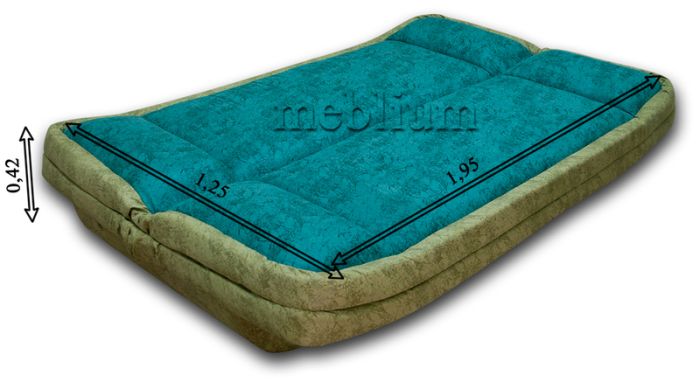 Диван-кровать Ньюс-25 газета коричневая