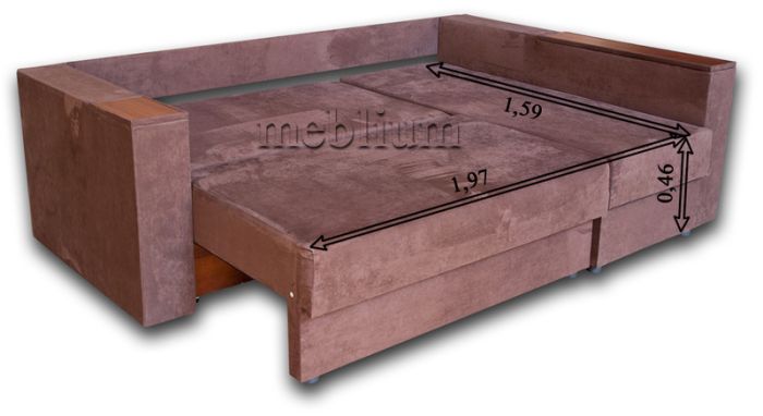 Уголовой диван Meblium 6-42 Бонд Шоколад