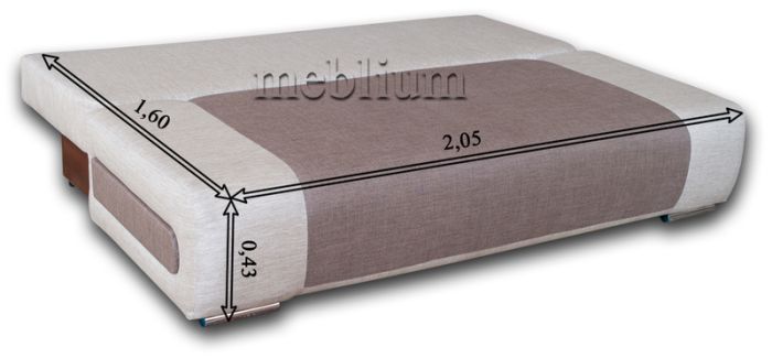 Софа Meblium 7-42 Лючия 072/624 + Бруно 623/624