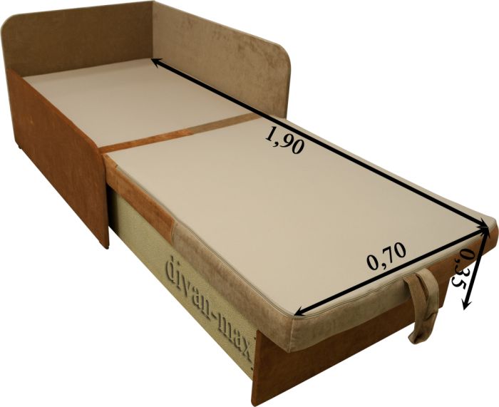 Детский диван Мини-14 фил гуд пазл дэним + лофти эпл