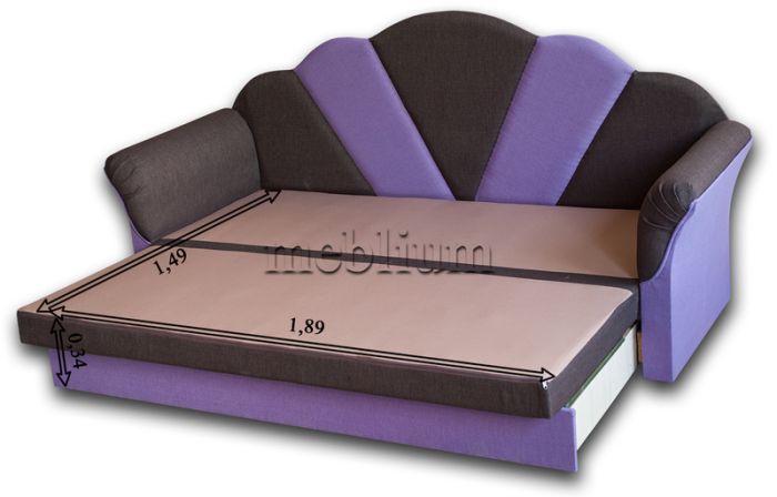 Диван Meblium 21-3 Аркадия Флаверс Лайт Браун