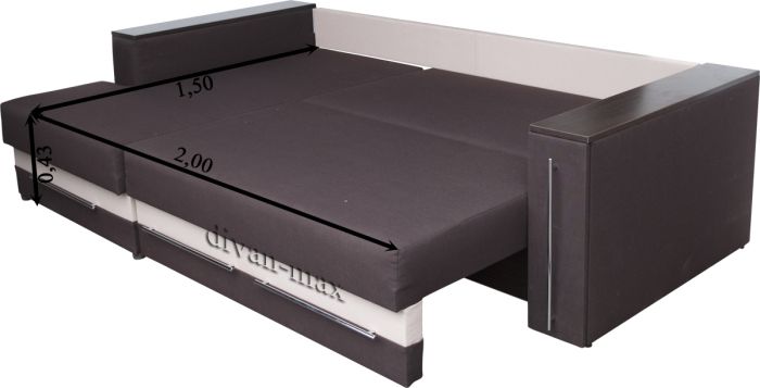 (СНЯТО С ПРОИЗВОДСТВА) Угловой диван Рафаэль-8 лугано+бруклин