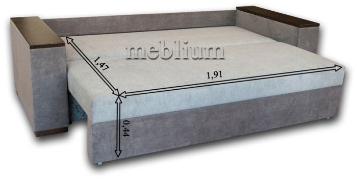 Диван Гармония-16 Квинс джут + Мишель кофе