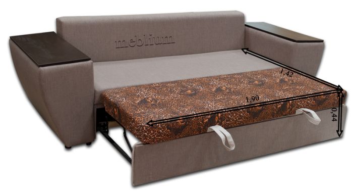 Софа Meblium 21-42 "Накладки ДСП" Лугано Браун