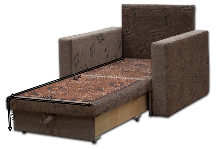 Кресло Meblium 28-42 Нитекс Шагги Сенд + Нитекс Найс Биттер