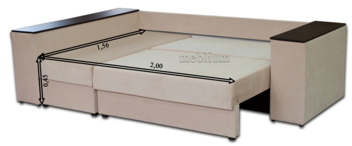 Уголовой диван Meblium 6-42 ТС 662 + Делайт 02