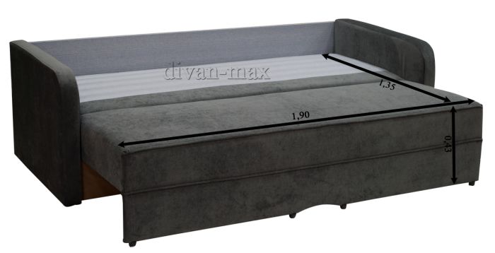 Диван Софа-16 Бордо (полоса)