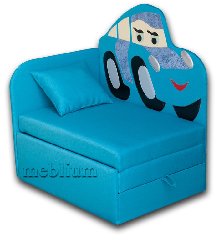 Диван Кровать 1 бока ткань-16 коса коричневая