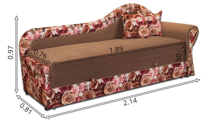 (ПРОДАНО, МОЖНО ПОД ЗАКАЗ) Тахта глория-14 Амстердам сепия + Саванна браун, угол 7-ка