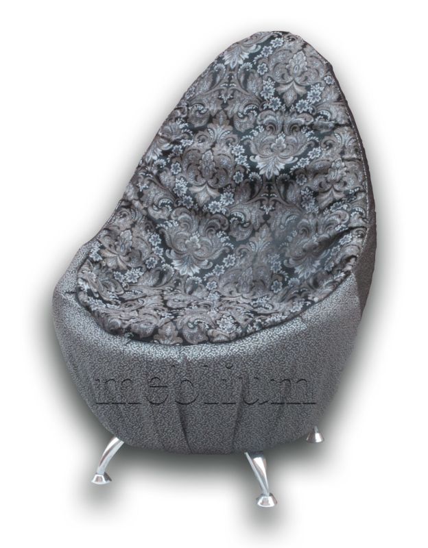 Банкетка Трон -9 Черный + Маленькие цветы