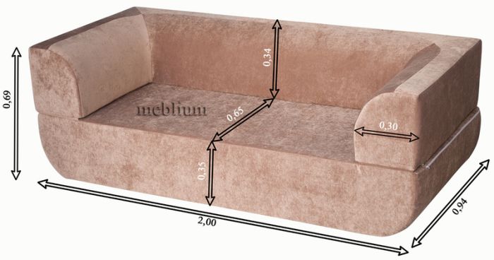 Бескаркасный диван Тюльпан-8 (СНЯТО С ПРОИЗВОДСТВА)