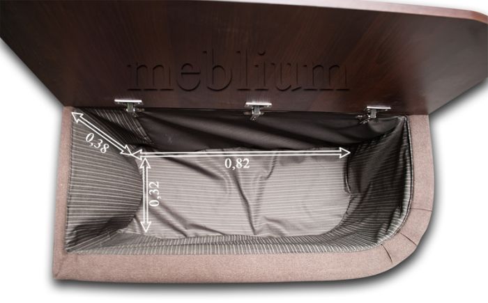 Угловой диван Meblium 191-10 со столиком нова беж