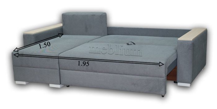 Угловой диван Бонус-ЛП-12 Нитекс найс графит + Города "Днепропетровск"