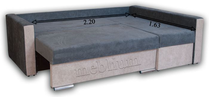 Уголовой диван Meblium 14-42 Cortino black + Sofa 101