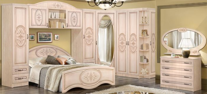 (СНЯТО С ПРОИЗВОДСТВА) Спальня Василиса-54 Береза