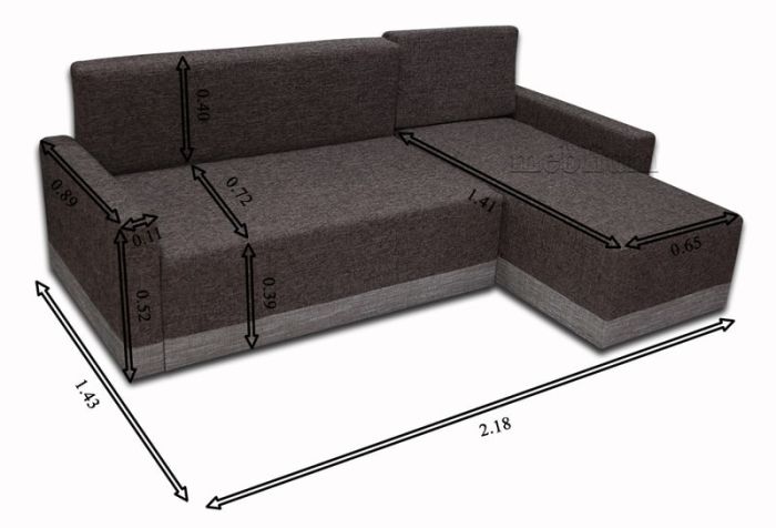 Угловой диван Эко универсал -64