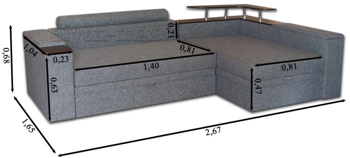 Уголовой диван Лирик НЬЮ-38 Папермон 85