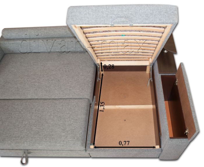 Уголовой диван Лирик НЬЮ-38 Папермон 85