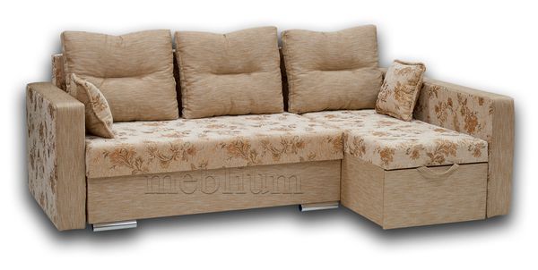Уголовой диван Meblium 17-42 Твист беж + Лючия 624