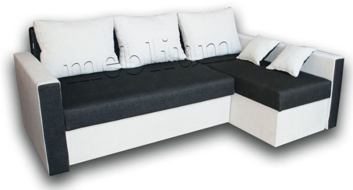 Уголовой диван Meblium 14-42 Cortino black + Sofa 101