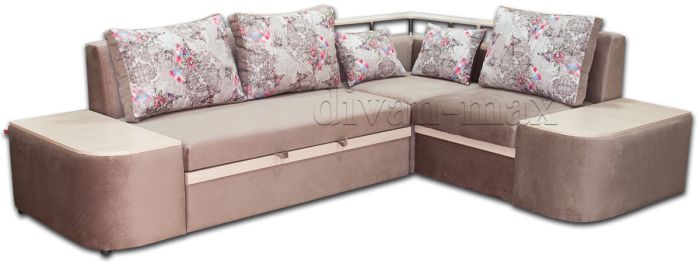 Угловой диван Монреаль + 2 тумбы -89