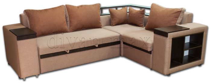 Угловой диван Монреаль с баром -89