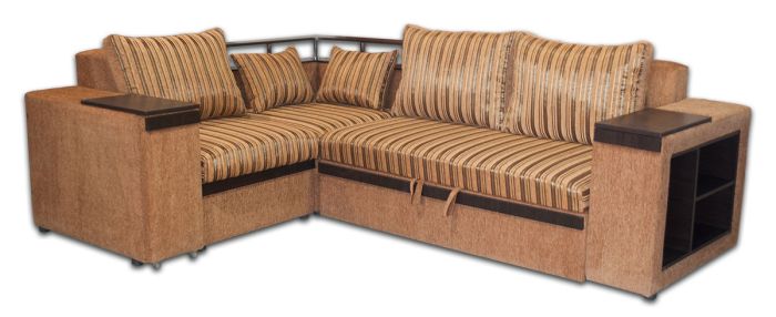 Угловой диван Монреаль с баром-89 Полоса