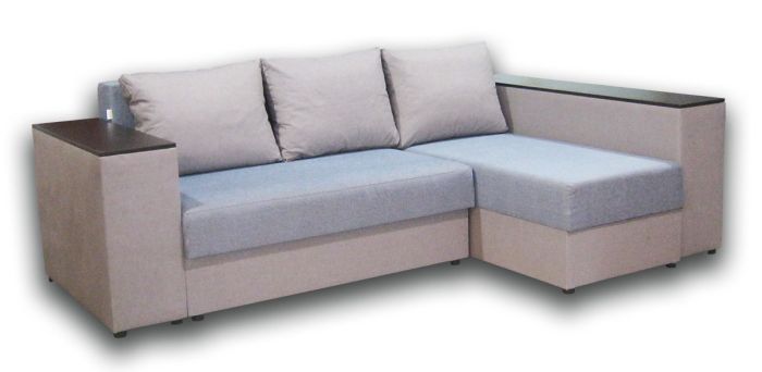 Угловой диван Оксфорд-7 Спринг 07 + Комет серый