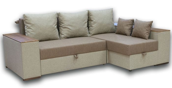 Угловой диван Оскар-44 Лимо браун + Шотландия мокко