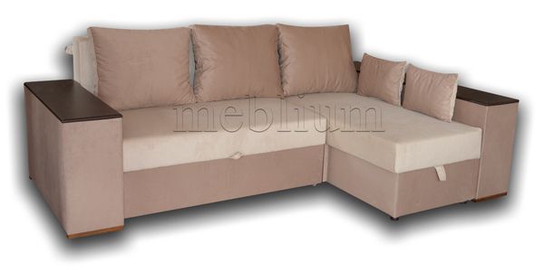 Диван угловой Оскар-44 Нитекс Шаги мокка+Нитекс шаги бизе