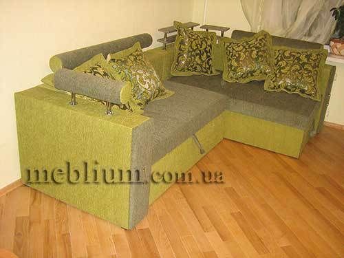 Диван угловой Хай-Тек-2 однотон серый+беж