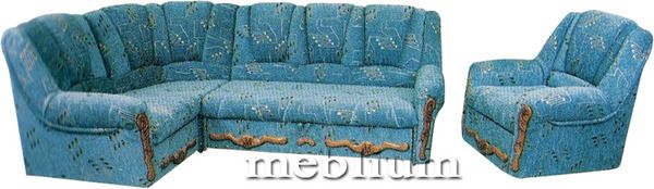 Угловой диван Оскар-4 Квадро комбин беж + Лимо кофе