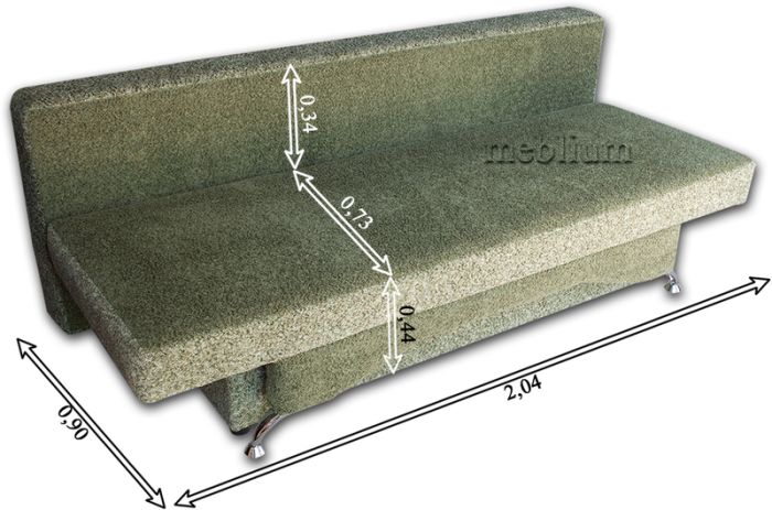 Диван ВЕНЕЦИЯ-14 Шервуд коричневые цветы + Поло коричневый