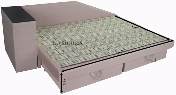 Софа Виктория-7 Картино Блэк + ТС 661