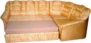 Диван Кровать 2 бока ДСП-16 Коса Зеленая