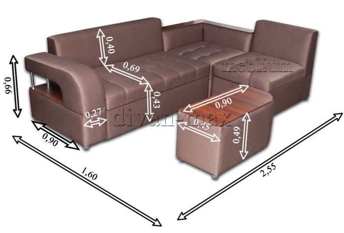 ПРОДАНО (МОЖНО ПОД ЗАКАЗ) Угловой диван Голливуд -76 BAHAMMA_PION